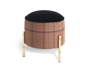 SAMARCANDA - Upholstered round velvet and fabric pouf _ ETRO Home Interiors